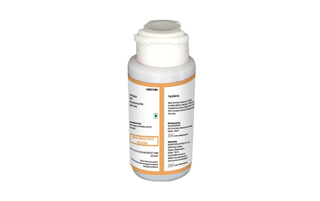 Bloom Butterscotch Liquid Flavoured Colours   Plastic Bottle  30 millilitre
